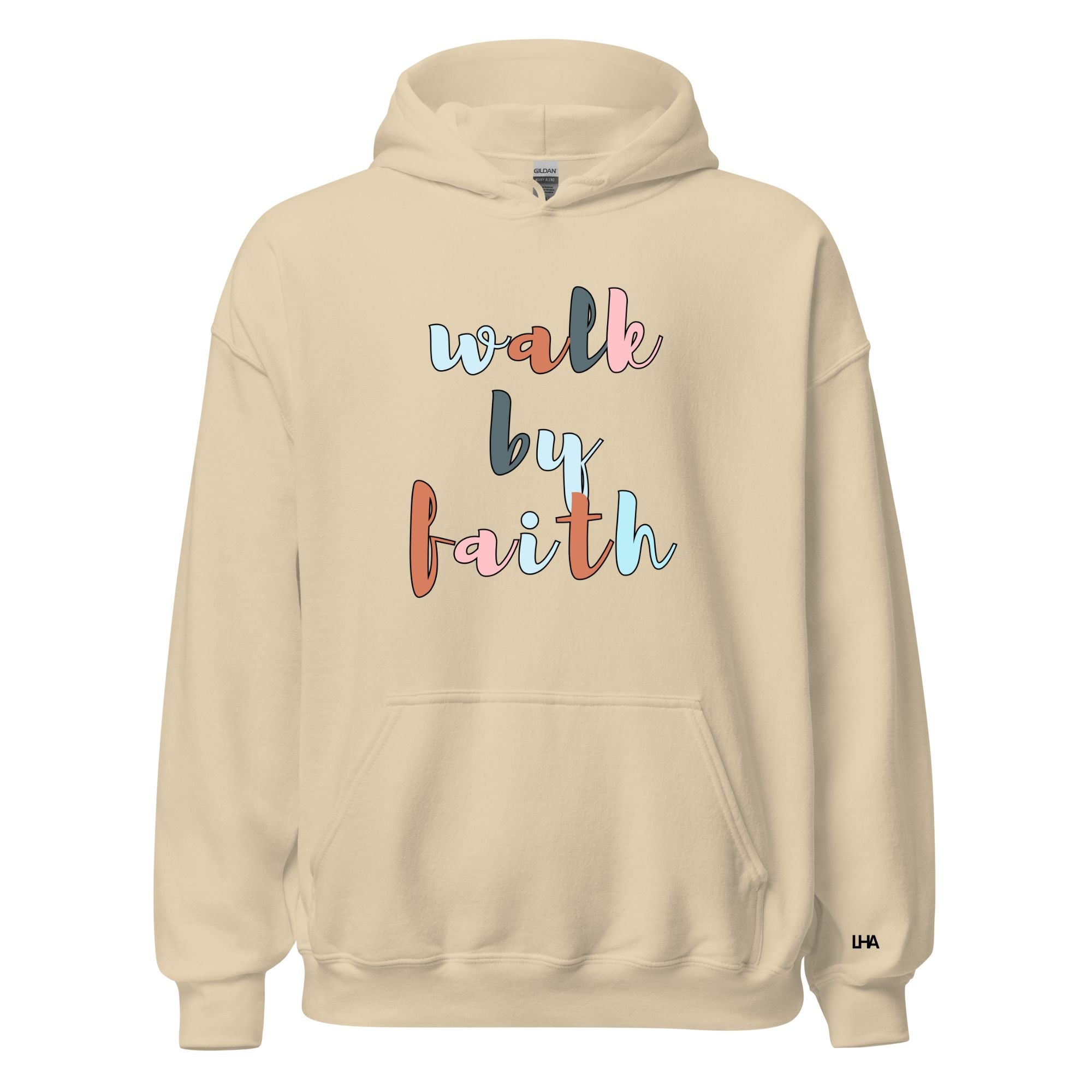 Blessed AHF - Walk by Faith - Boho Colors - Hoodie