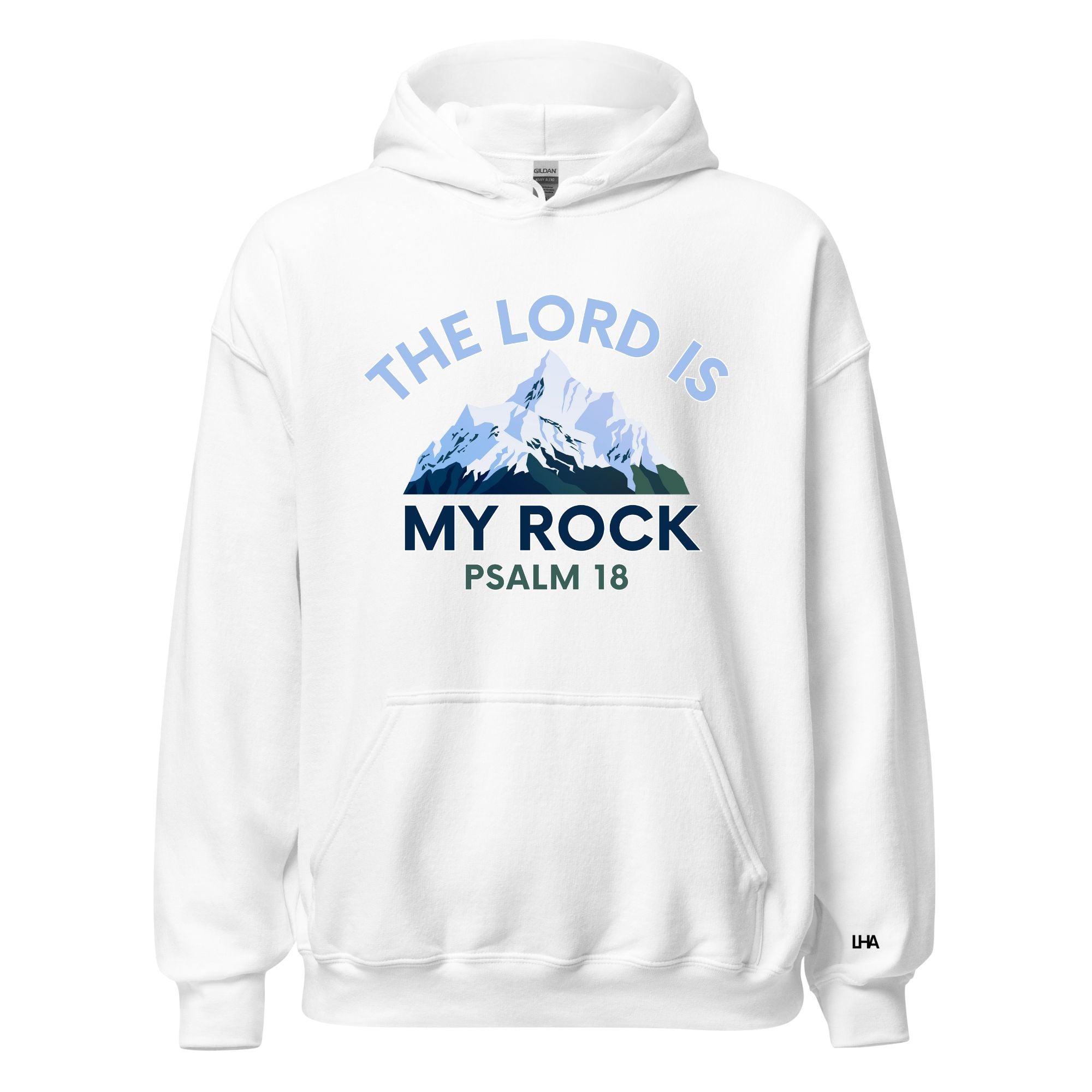 The Lord is My Rock - Mountain Scene - Hoodie