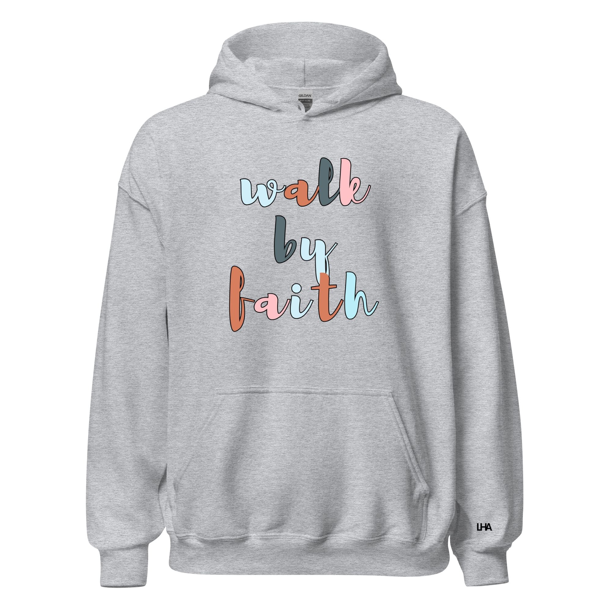 Blessed AHF - Walk by Faith - Boho Colors - Hoodie