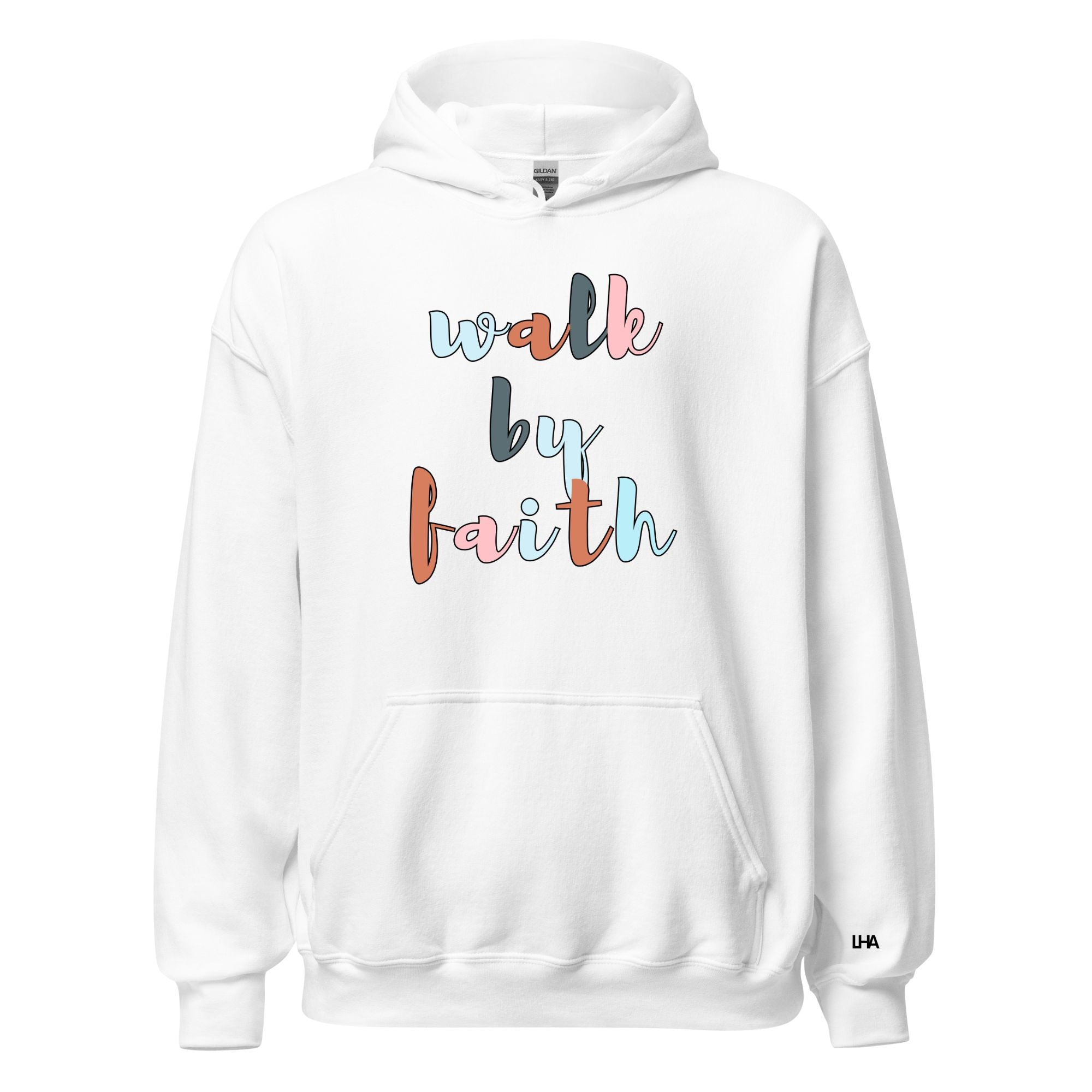 Blessed AHF - Walk by Faith - Boho Colors - Hoodie