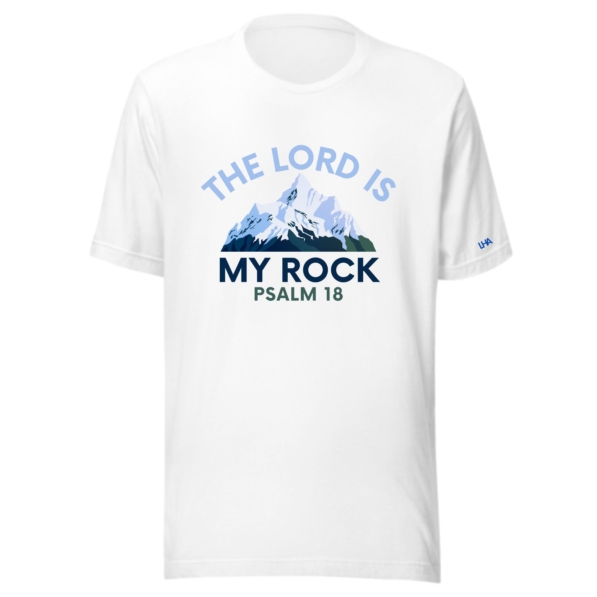 The Lord is My Rock - Mountain Scene - T-Shirt