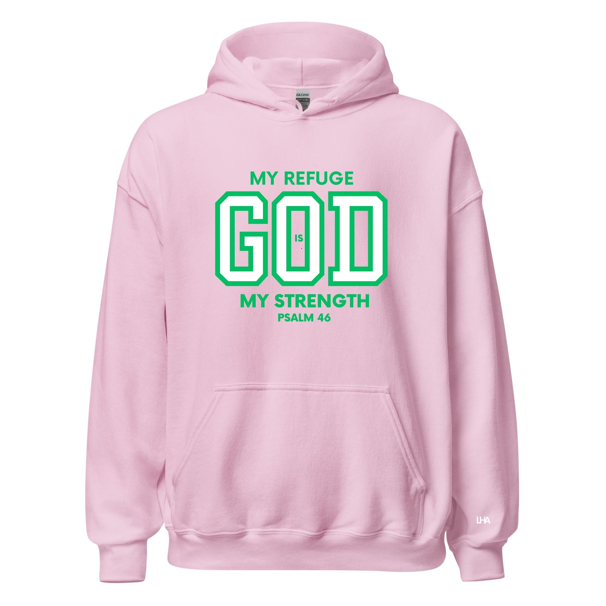 God is My Refuge - (Pinks) Hoodie