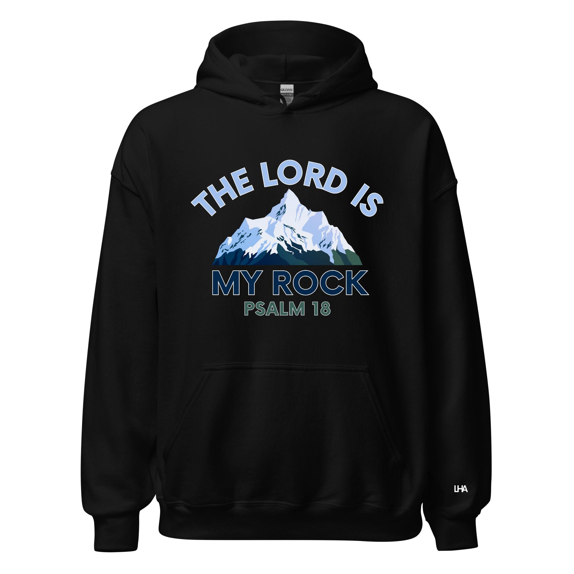 The Lord is My Rock - Mountain Scene - Hoodie