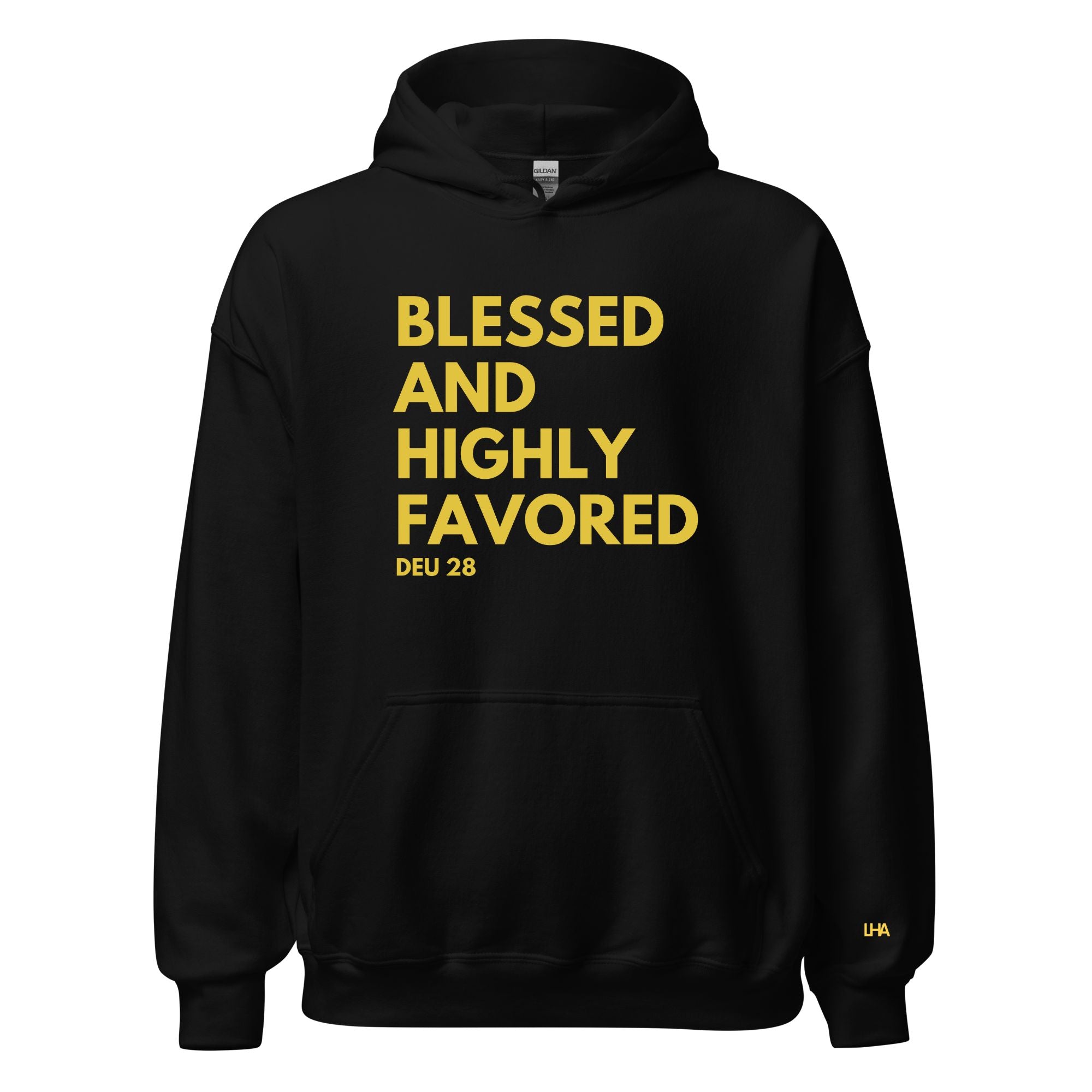 Gold Foil - Blessed AHF - Text - Hoodie