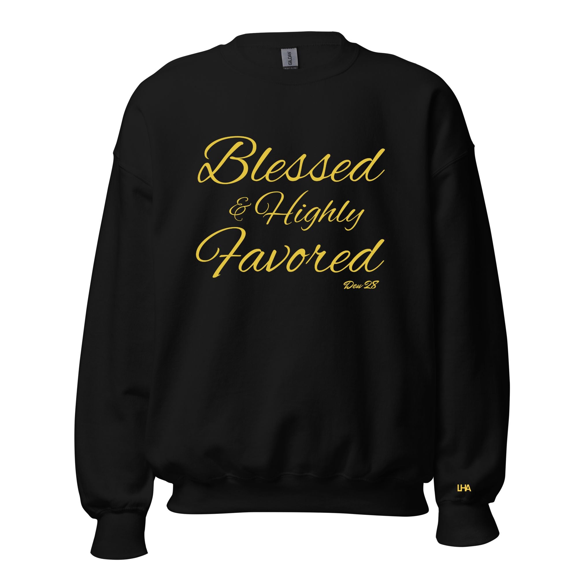 Gold Foil - Blessed AHF - Cursive - Sweatshirt