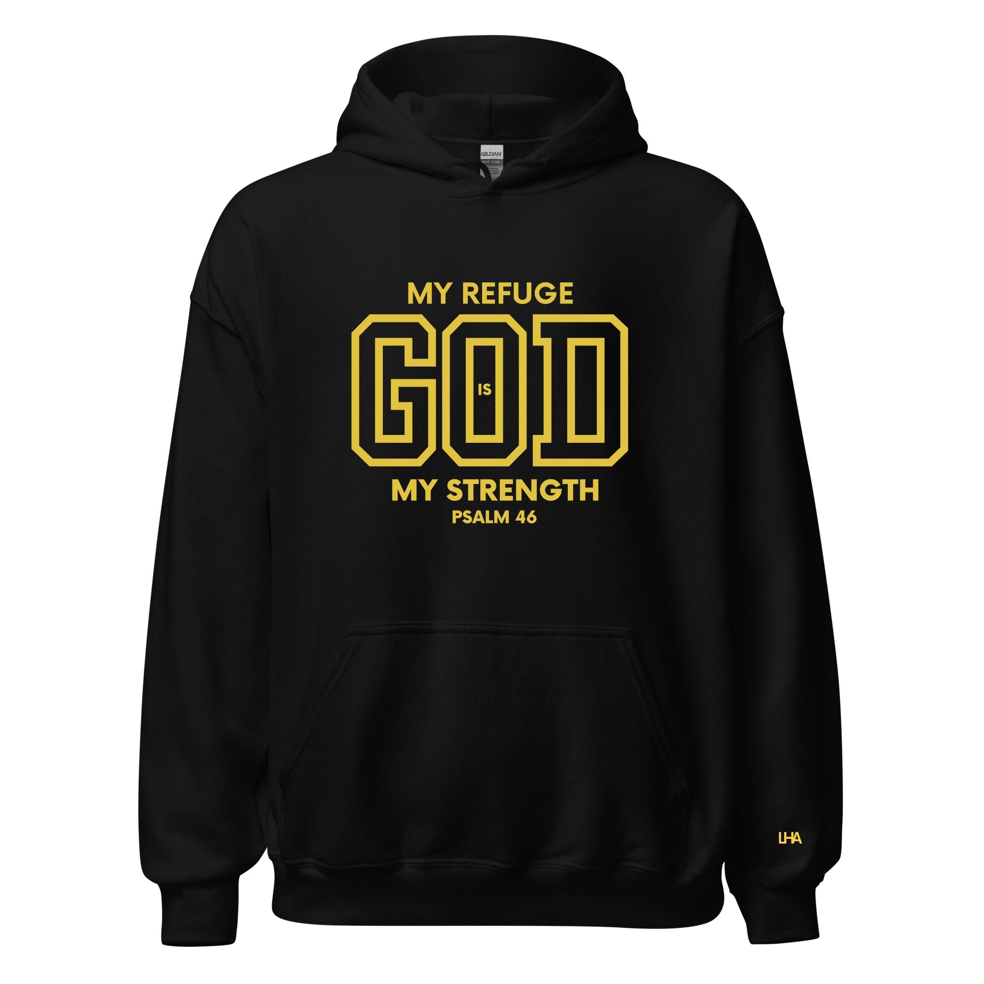 Gold Foil - God is My Refuge - Hoodie