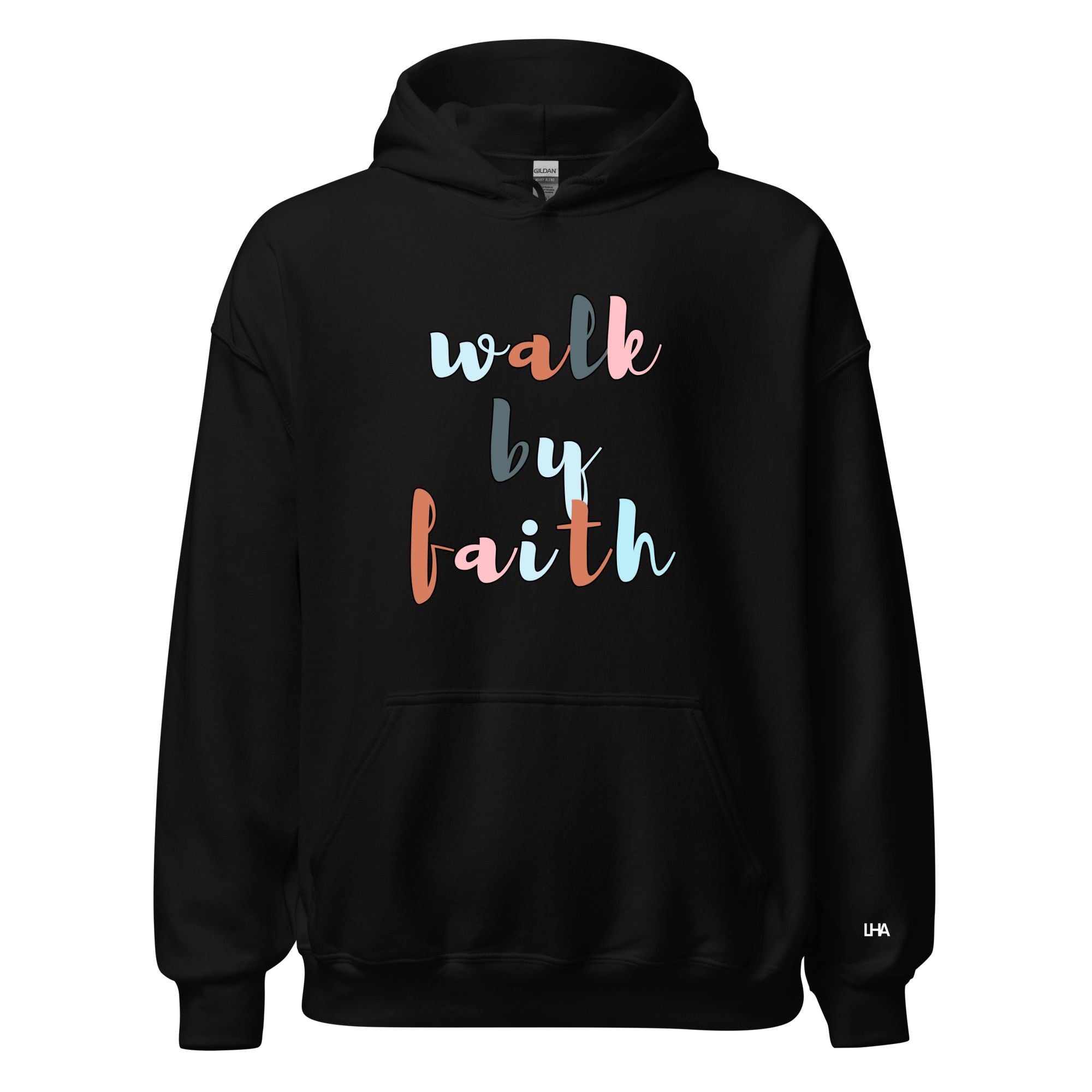 Blessed AHF - Walk by Faith - Boho Colors - Hoodie