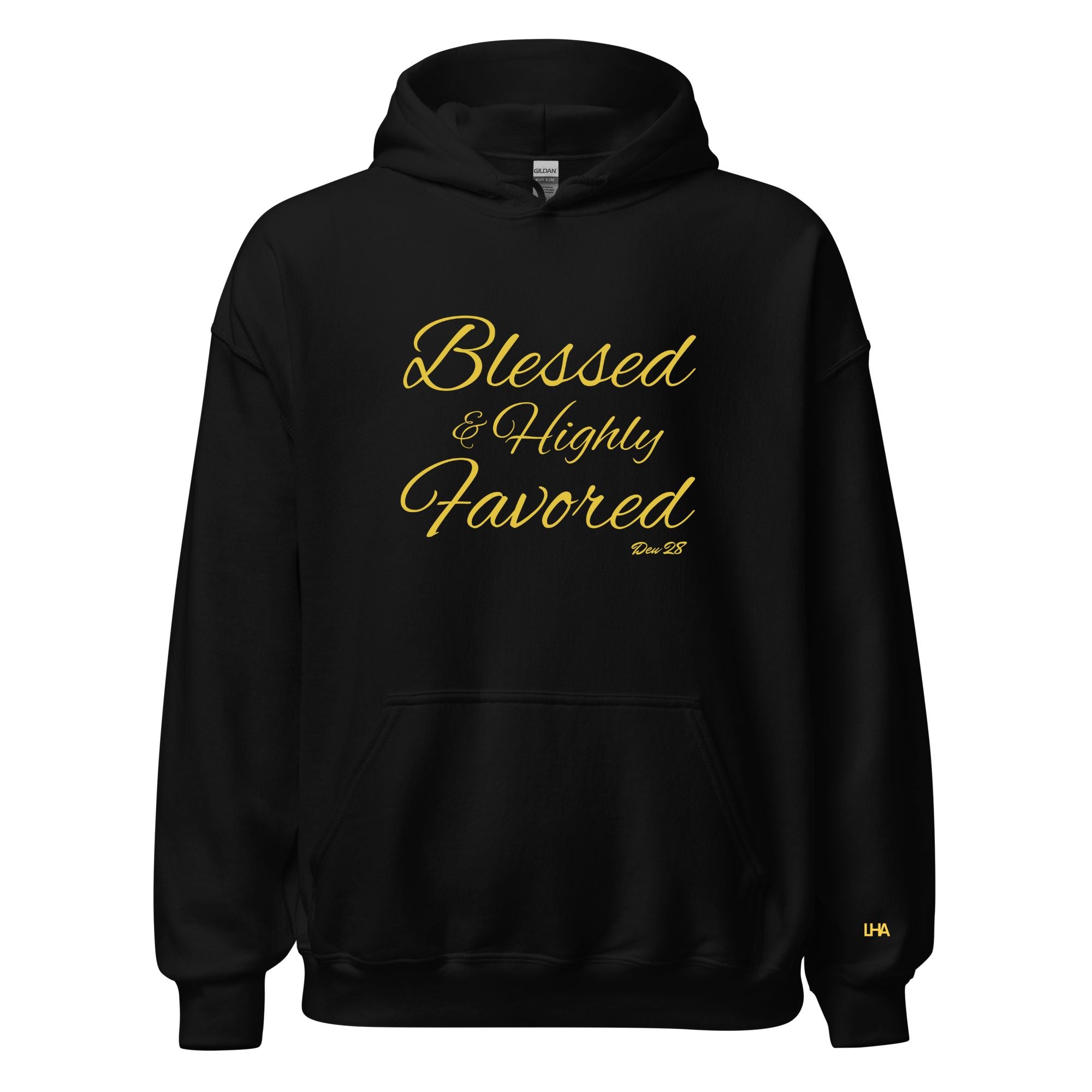 Gold Foil - Blessed AHF - Cursive - Hoodie