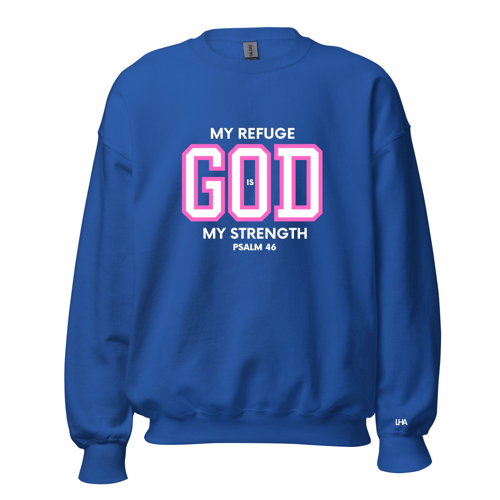 God is My Refuge - Pinks - Sweatshirt