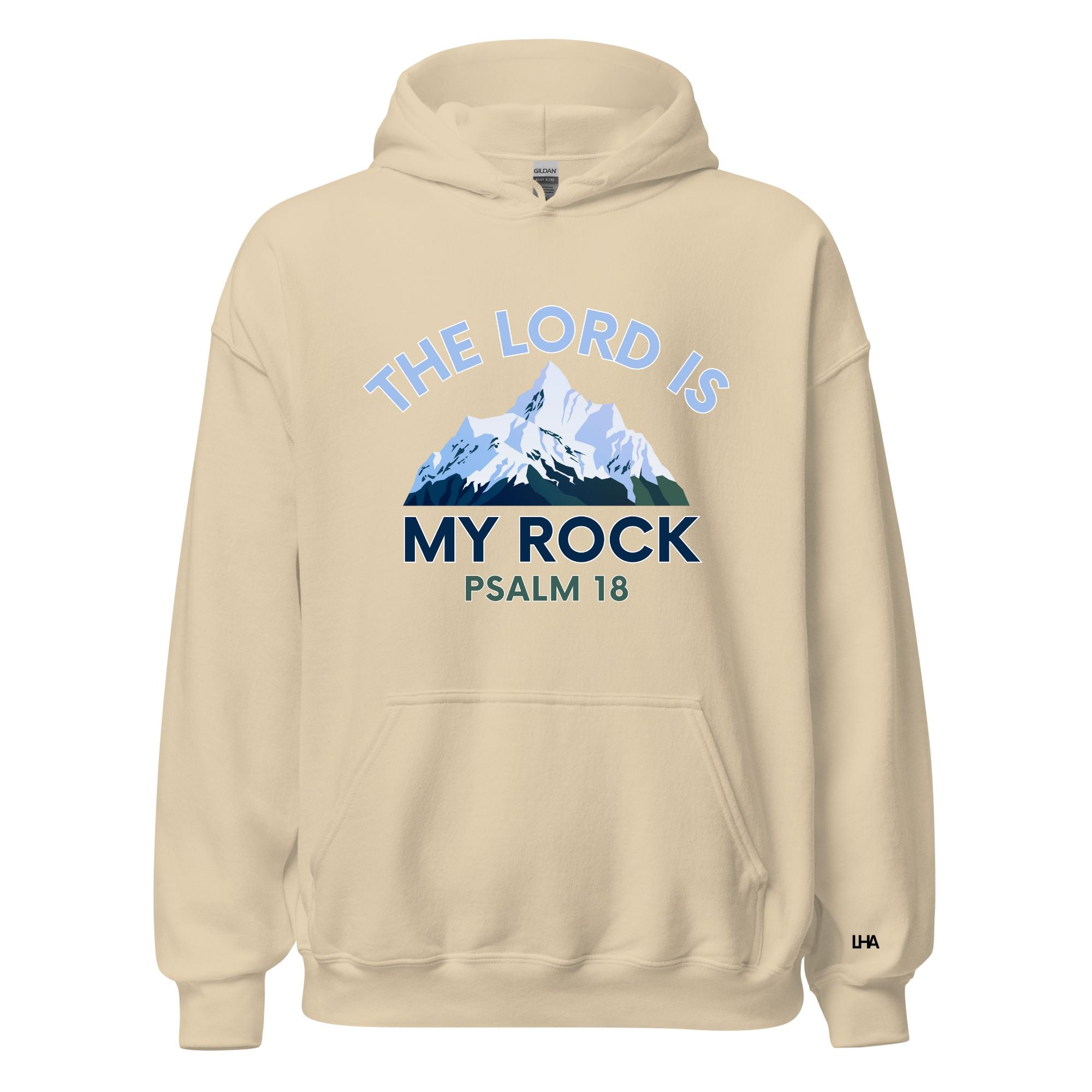 The Lord is My Rock - Mountain Scene - Hoodie