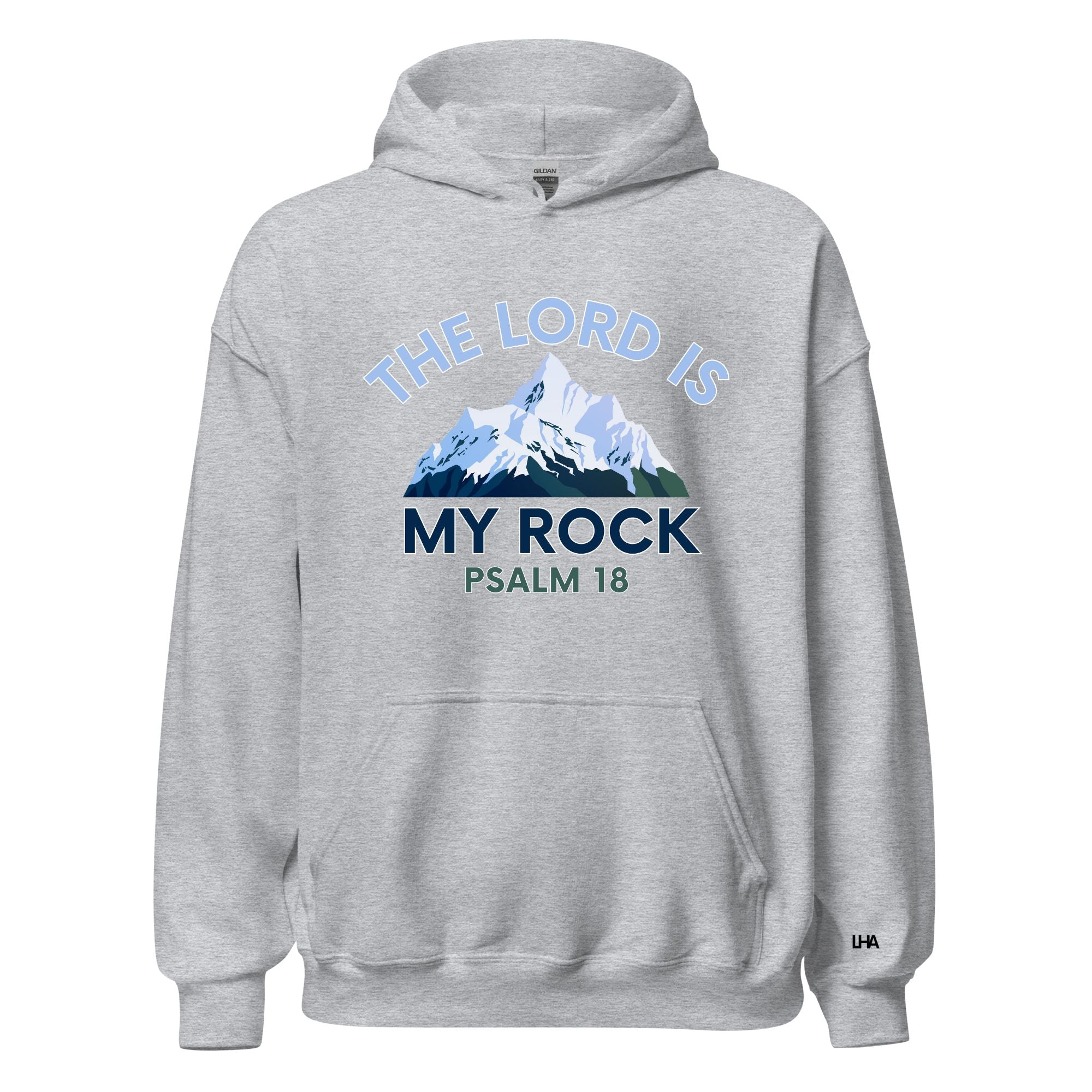 The Lord is My Rock - Mountain Scene - Hoodie