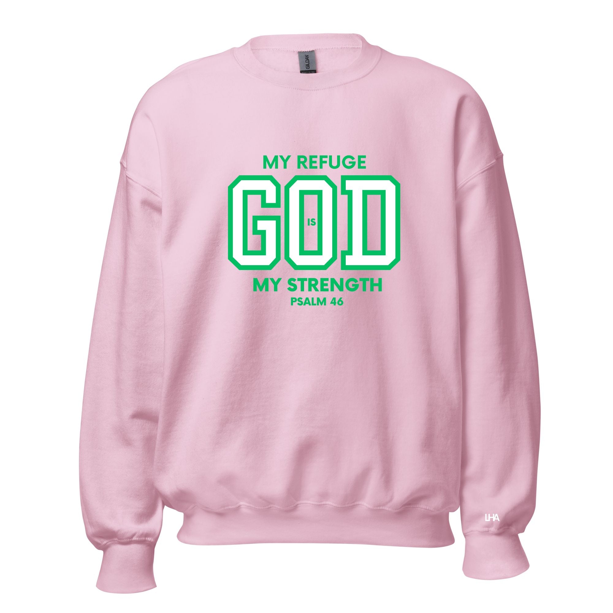 God is My Refuge - Pinks - Sweatshirt